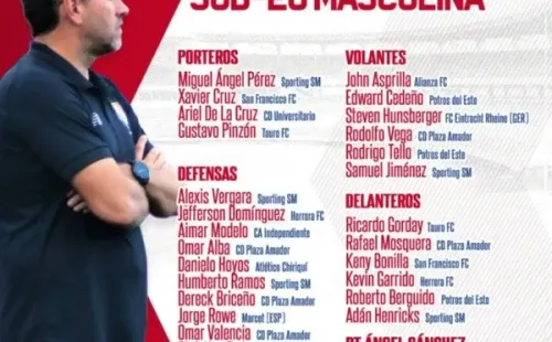 Convocatoria de Ángel Sánchez