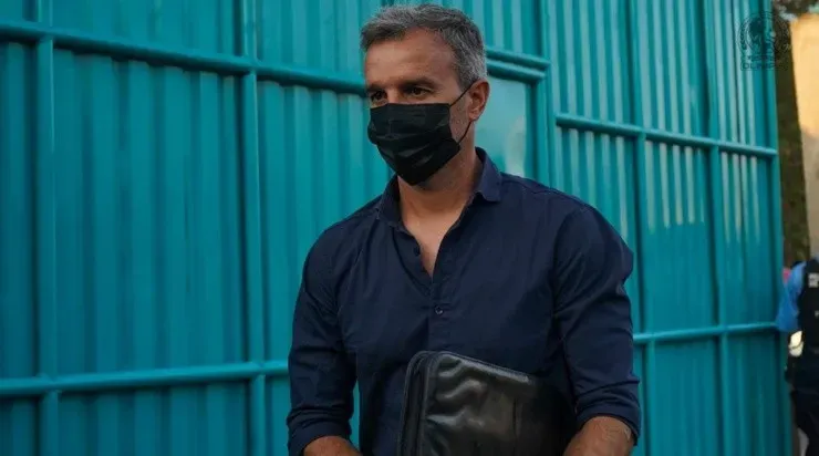 Pablo Lavallén se fue sin hablar con la prensa.