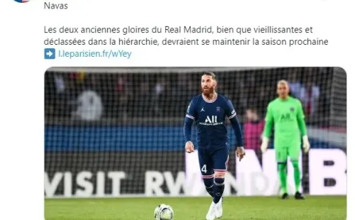 Le Parisien asegura que el PSG desea mantener tanto a Keylor Navas como a Sergio Ramos