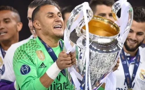 Keylor Navas conquistando la UEFA Champions League con el Real Madrid