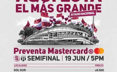 Información sobre el precio y localidades para el clásico (Saprissa)