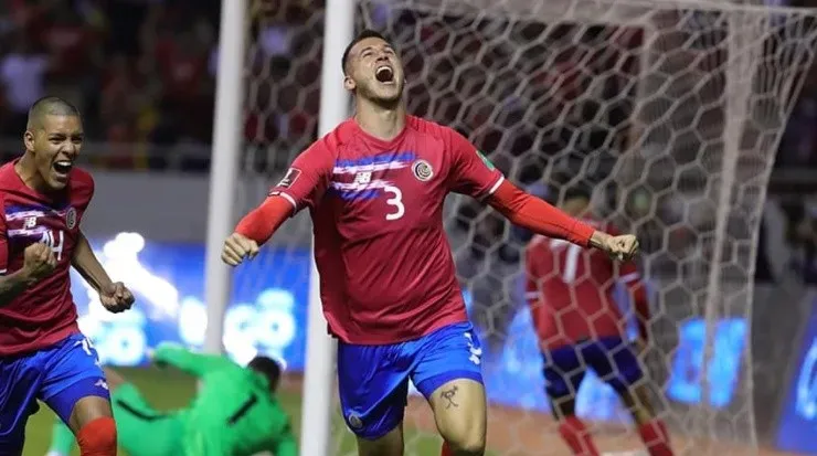 Juan Pablo Vargas celebrando su gol ante Estados Unidos (Fedefut CRC)