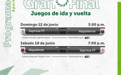 Programación de final femenina Costa Rica (Uniffut)