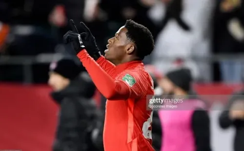 Jonathan David celebra ante Costa Rica (Getty Images)