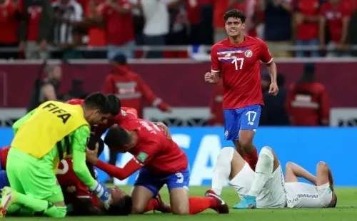 Costa Rica celebra su clasificación (Getty Images)