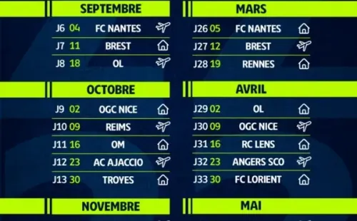 El calendario del PSG para la temporada 2022-23 de la Ligue 1 (Foto: Ligue 1)