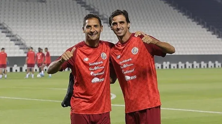 Celso Borges y Bryan Ruiz, con la Selección (Fedefut CRC)
