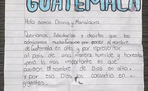 La conmovedora carta de dos niños guatemaltecos (Foto: Jorge Moreno)