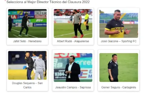 Nominados a Mejor DT
