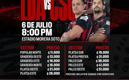 Informacion de las entradas para este miércoles (LDA)