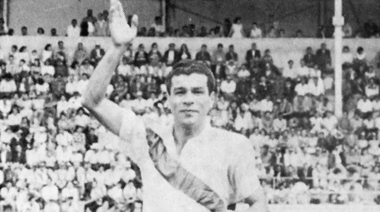 Fello Meza en su última temporada como jugador, con el Herediano (República Herediana, Twitter)