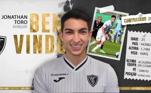 Jonathan Rubio presentado en el Academico Viseu FC.