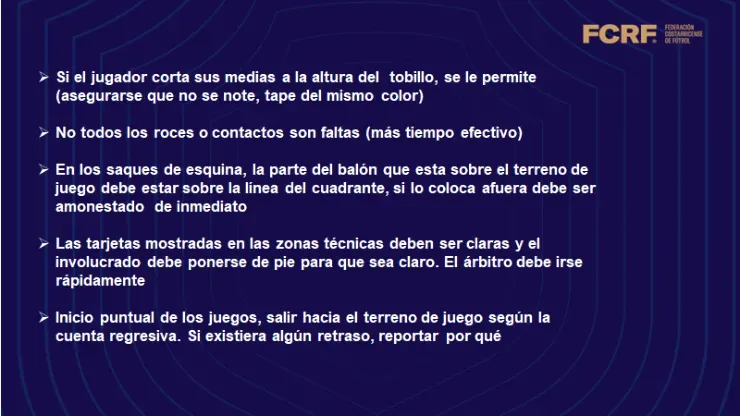 Nuevas directrices arbitrales (Fedefut CRC)