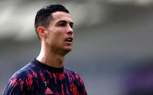 Cristiano Ronaldo entrenando con el Manchester United / Getty