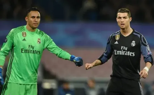 Keylor Navas y Cristiano Ronaldo, juntos en el Real Madrid / Getty