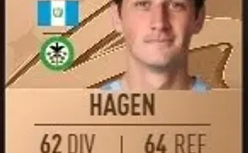 La carta de Nicholas Hagen en el FIFA 23 (Foto: Futbin)