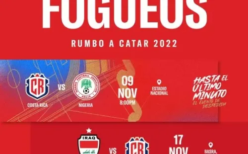 Calendario de amistosos.