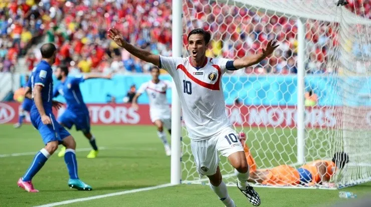 Bryan Ruiz, anotador del triunfo tico ante Italia (Getty)