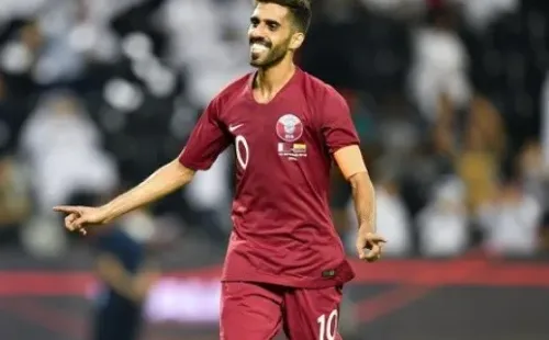 Hasan Al-Haydos con la Selección de Qatar / Getty