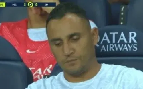 Keylor Navas se quedó en el banco de los suplentes con PSG ante el Marsella
