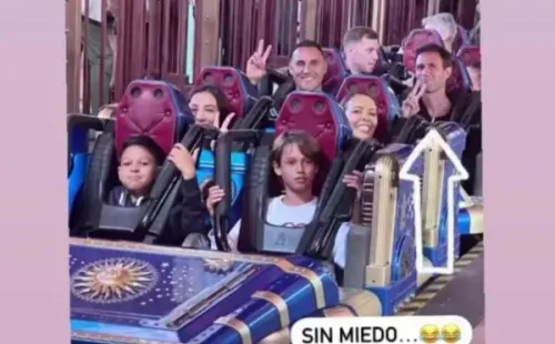 Navas en Disneyland París.