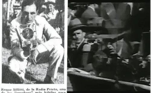 Roque Santilli relató el Mundial de Uruguay 1930 para Radio Prieto, de Argentina (Foto: Twitter/ViejosEstadios)