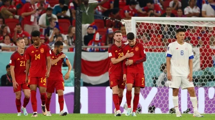 Siete goles le propinó España a Costa Rica en el primer juego (Getty)