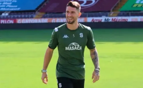 Esteban Espíndola cuando defendió la camiseta del Saprissa
