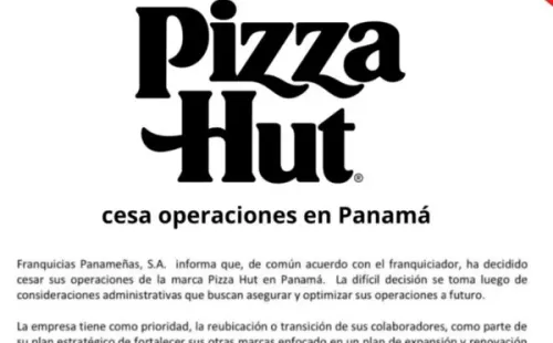 Comunicado oficial (Foto: Franquicias Panameñas, S.A.)