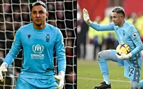 Así quedó el rostro de Keylor Navas tras debutar con el Nothingham Forest