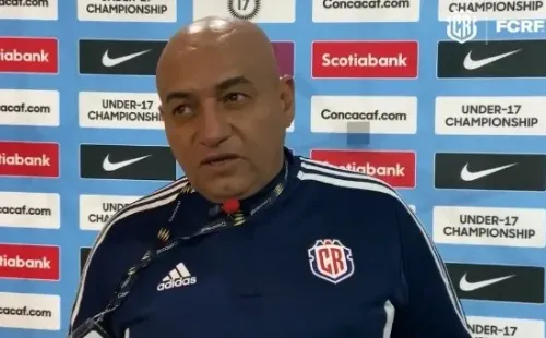 Erick Rodríguez, entrenador de la Selección de Costa Rica / FCRF