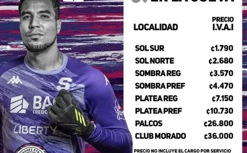 Precios entradas ante Santos (Saprissa)