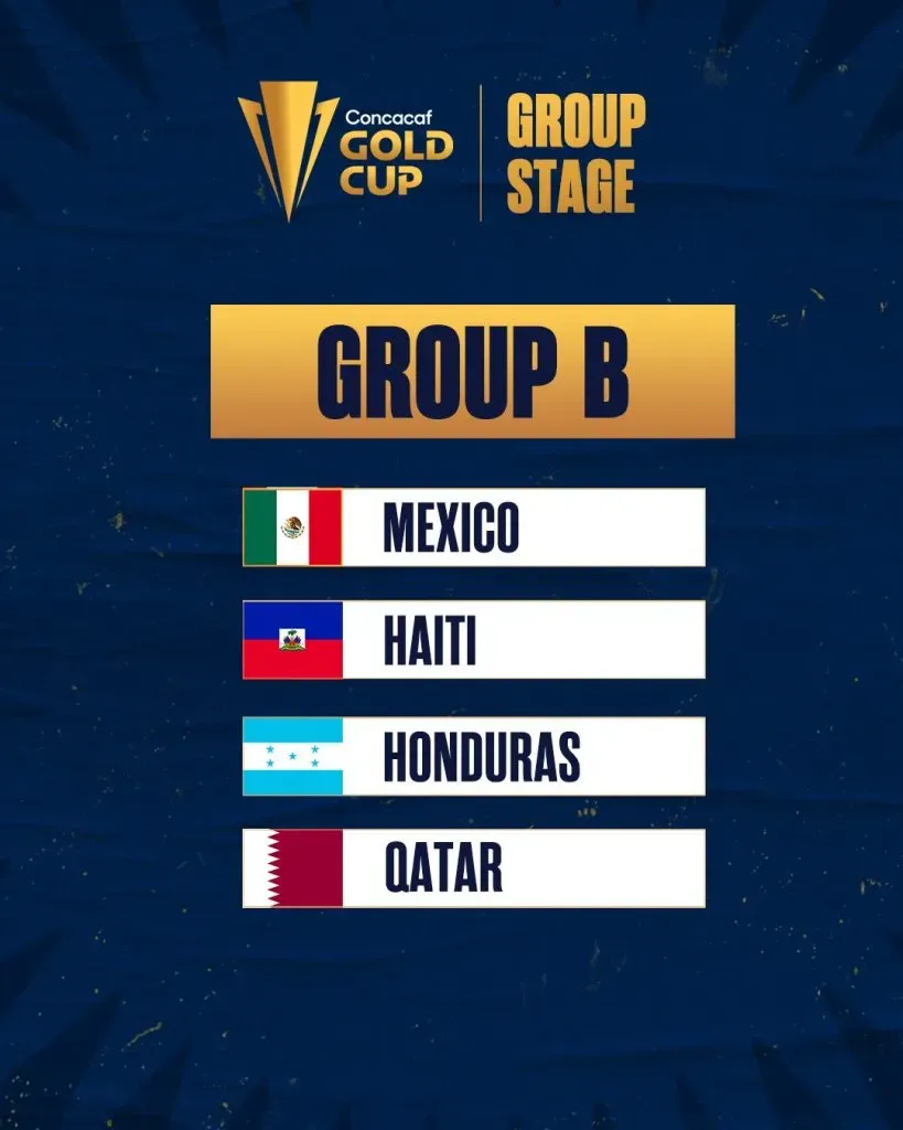 El Grupo B de la Copa Oro 2023.