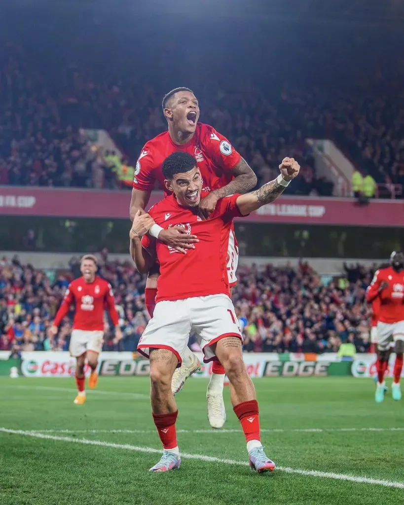 El Nottingham Forest celebró por todo lo alto el triunfo de este miércoles (Nottingham Forest)