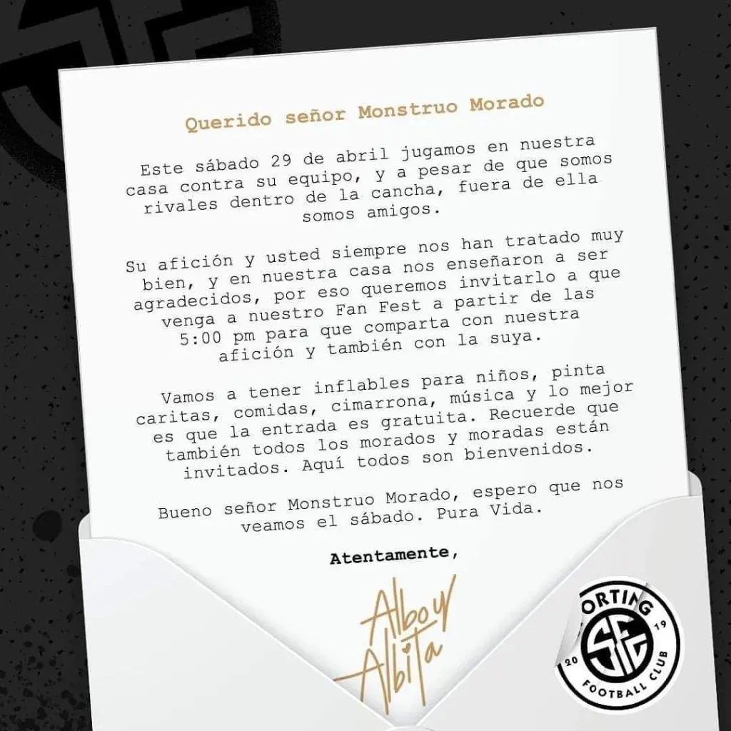 Publicación del Sporting FC