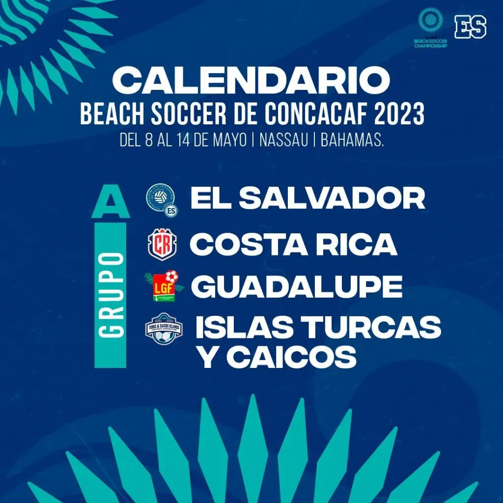 El grupo de El Salvador en el Campeonato de Fútbol Playa de Concacaf (Foto: La Selecta)