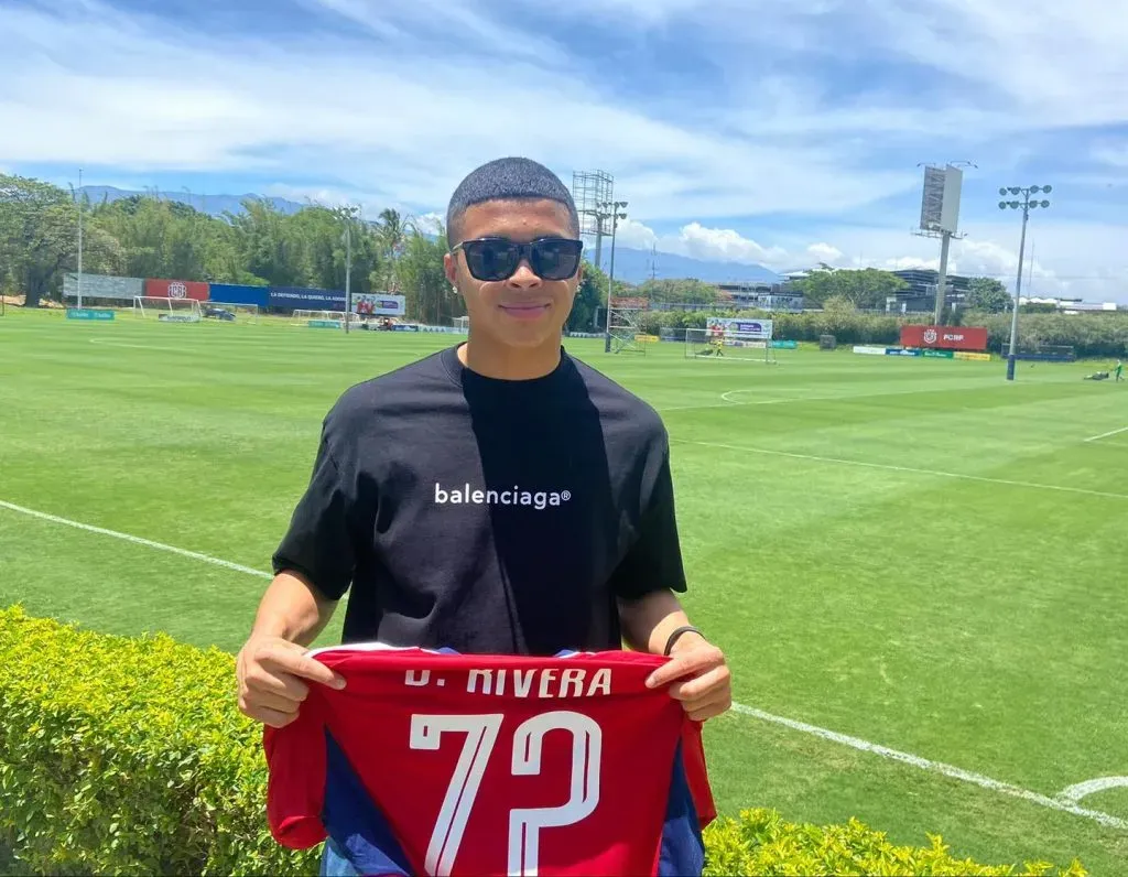 Damián Rivera, en el Proyecto Goal de la Fedefut, durante esta semana (Fedefut)