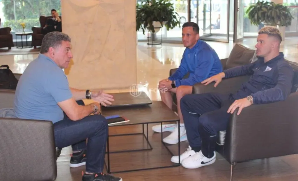 Luis Fernando Suárez se reunió con Cristopher Núñez en Europa. / Foto: Prensa Fedefútbol