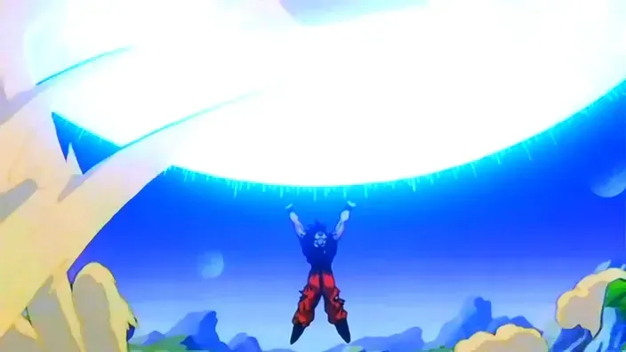 Goku preparando la Genkidama