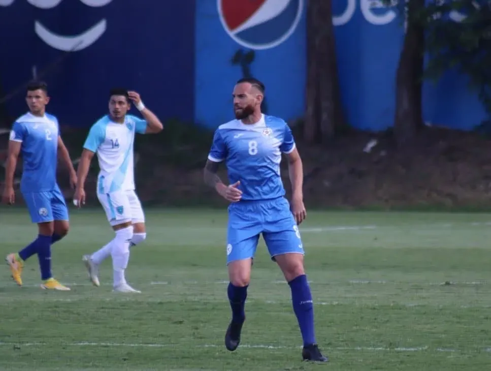 Richard Rodríguez Álvez con la Selección de Nicaragua