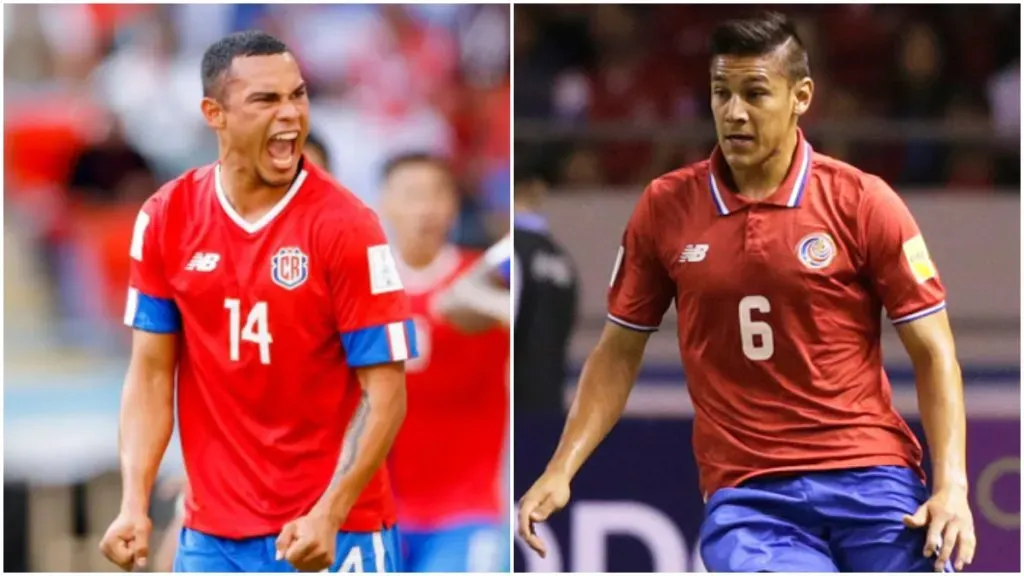 Salas y Duarte fueron desafectados de la Selección de Costa Rica por lesión.