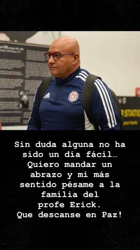 Keylor Navas se lamentó por la muerte de Erick Rodríguez.