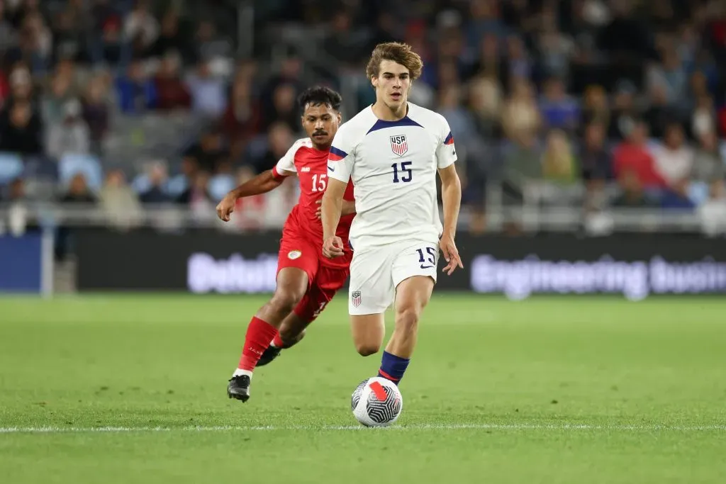 Benjamín Cremaschi con la Selección de Estados Unidos