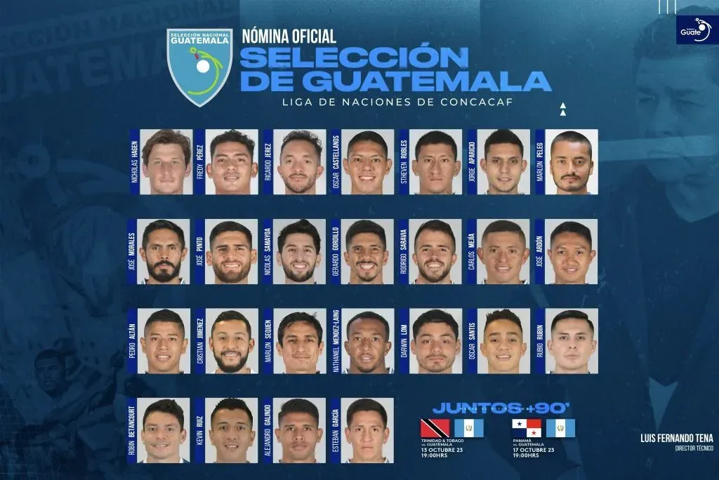 Convocatoria de Guatemala (FEDEFUT)