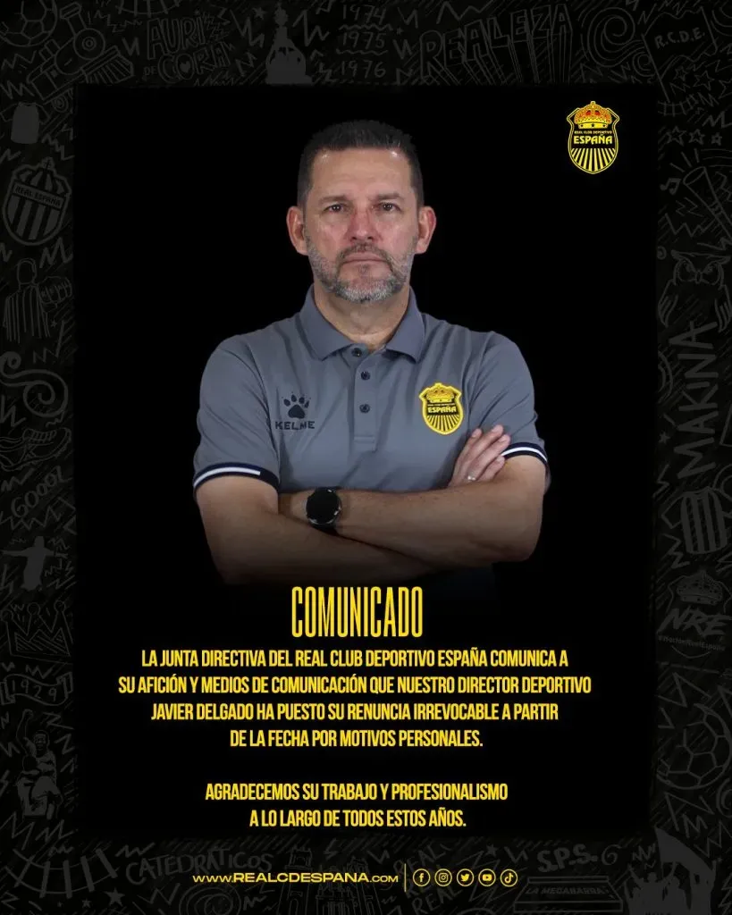 Comunicado de Real España (Real España)