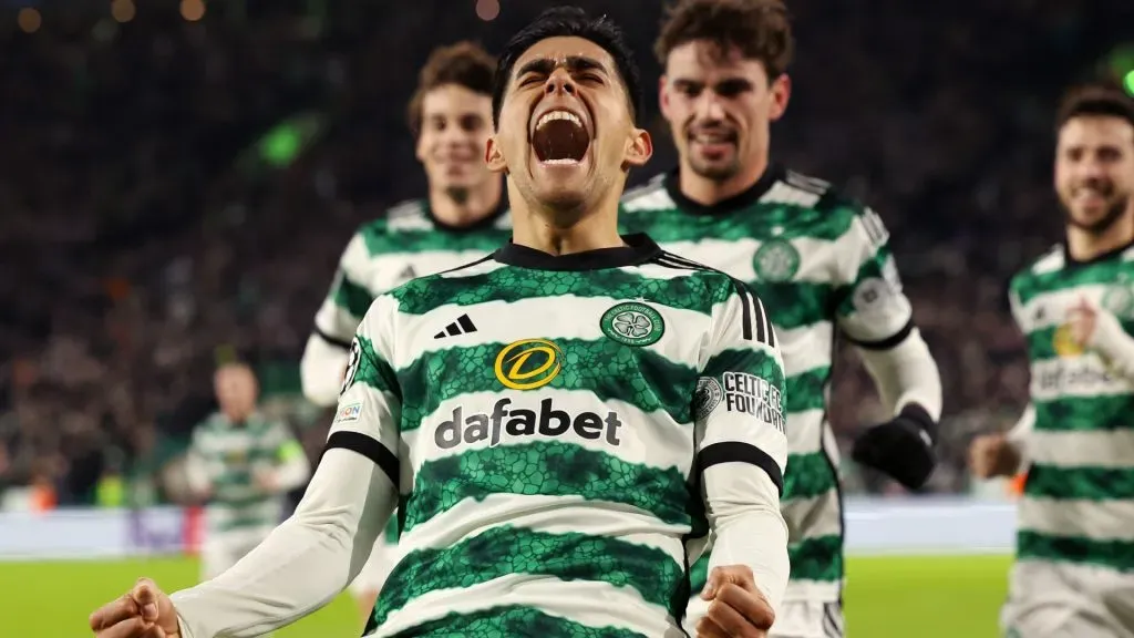 Luis Palma celebra su segundo gol en la Champions League 2023-24 (Foto: Getty)