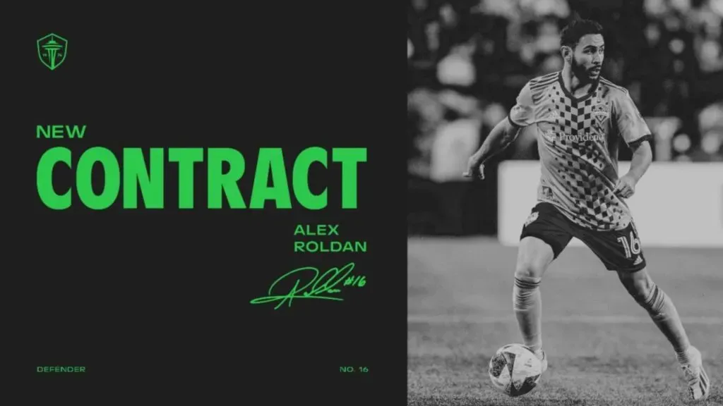 Álex Roldán seguirá formando parte de Seattle Sounders (Foto: Seattle Sounders)