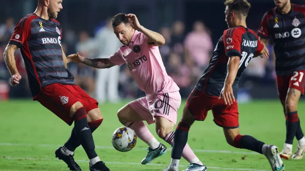 Toronto FC enfrentando al Inter Miami de Lionel Messi (Foto: Getty)