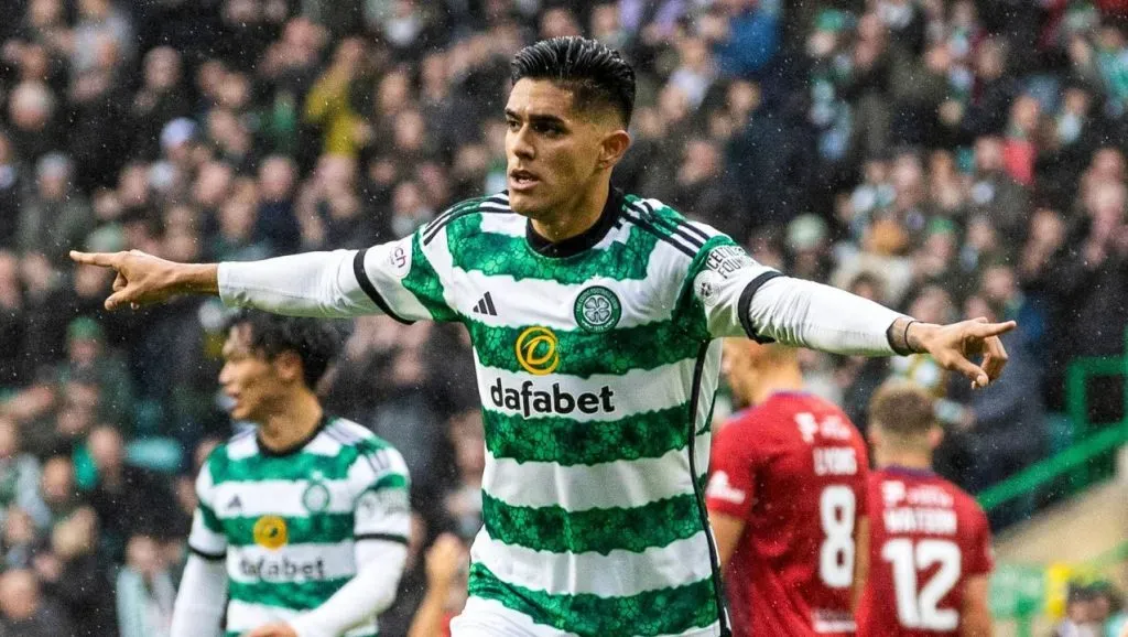 Luis Palma con el Celtic