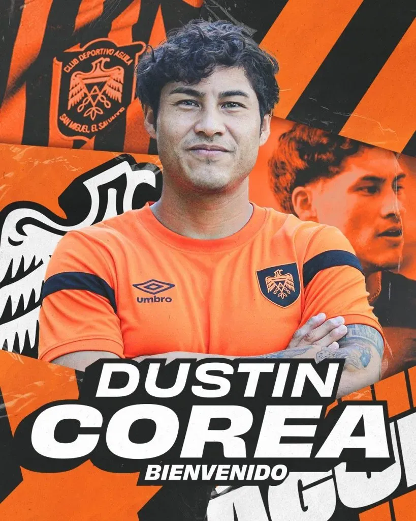 Dustin Corea ya fue presentado oficialmente en Águila (Foto: X)